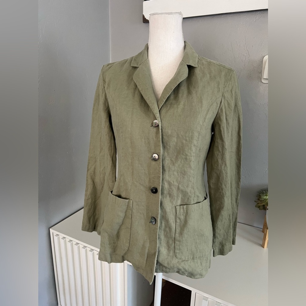 J.jill 100% Linen blazer size XS